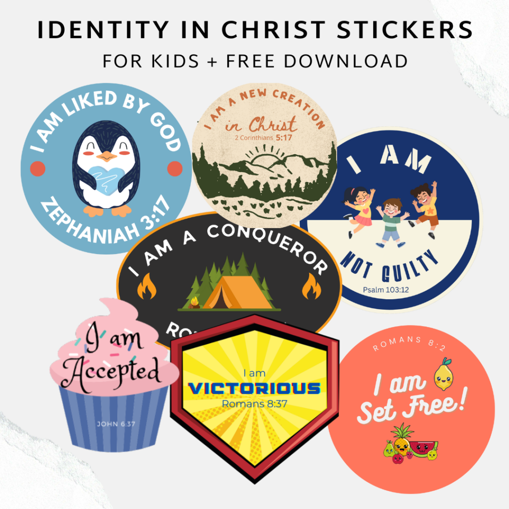 Identity in Christ Stickers for Kids + Download
